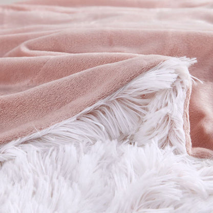 Emma Super Soft Shaggy Faux Fur Throw Blanket