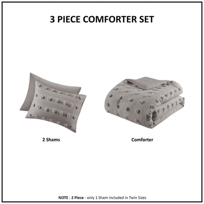 Clip Jacquard Duvet Cover Set