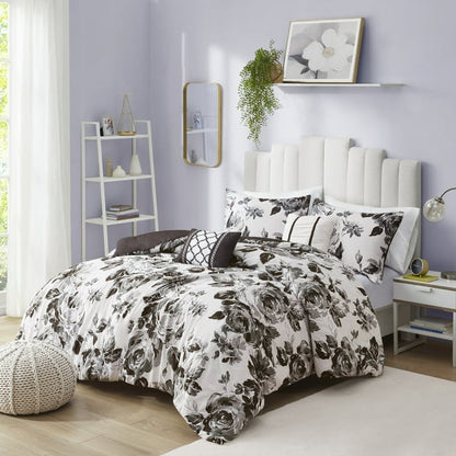 Floral Print Duvet Cover Set
