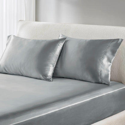 Satin Sheet Set, Silky Sheen and Cloud-Soft Feel Lightweight Bed Sheet