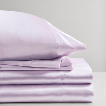 Satin Sheet Set, Silky Sheen and Cloud-Soft Feel Lightweight Bed Sheet