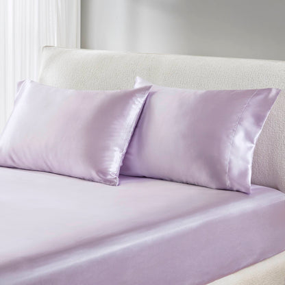 Satin Sheet Set, Silky Sheen and Cloud-Soft Feel Lightweight Bed Sheet