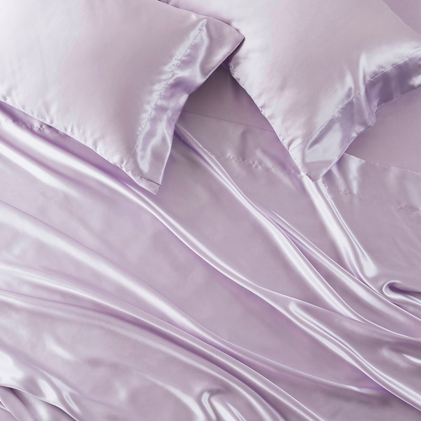 Satin Sheet Set, Silky Sheen and Cloud-Soft Feel Lightweight Bed Sheet