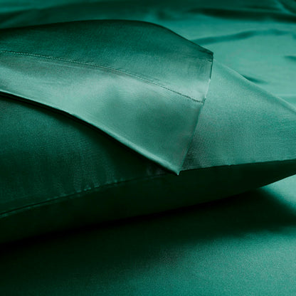 Satin Sheet Set, Silky Sheen and Cloud-Soft Feel Lightweight Bed Sheet