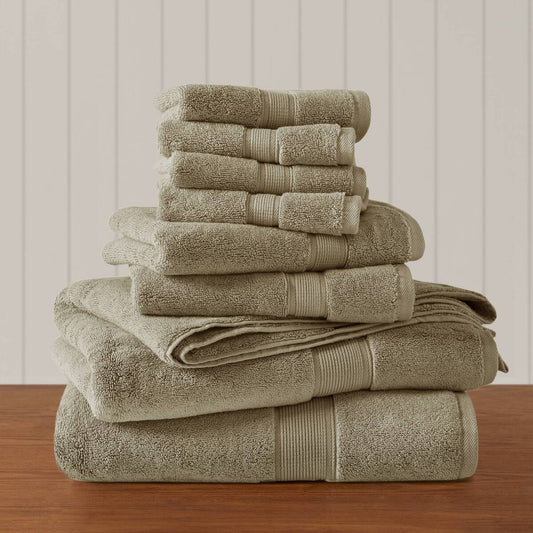 800GSM Cotton 8 Piece Towel Set