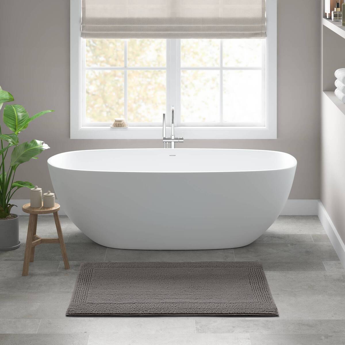 100% Cotton Tufted 3000 GSM Reversible Bath Rug