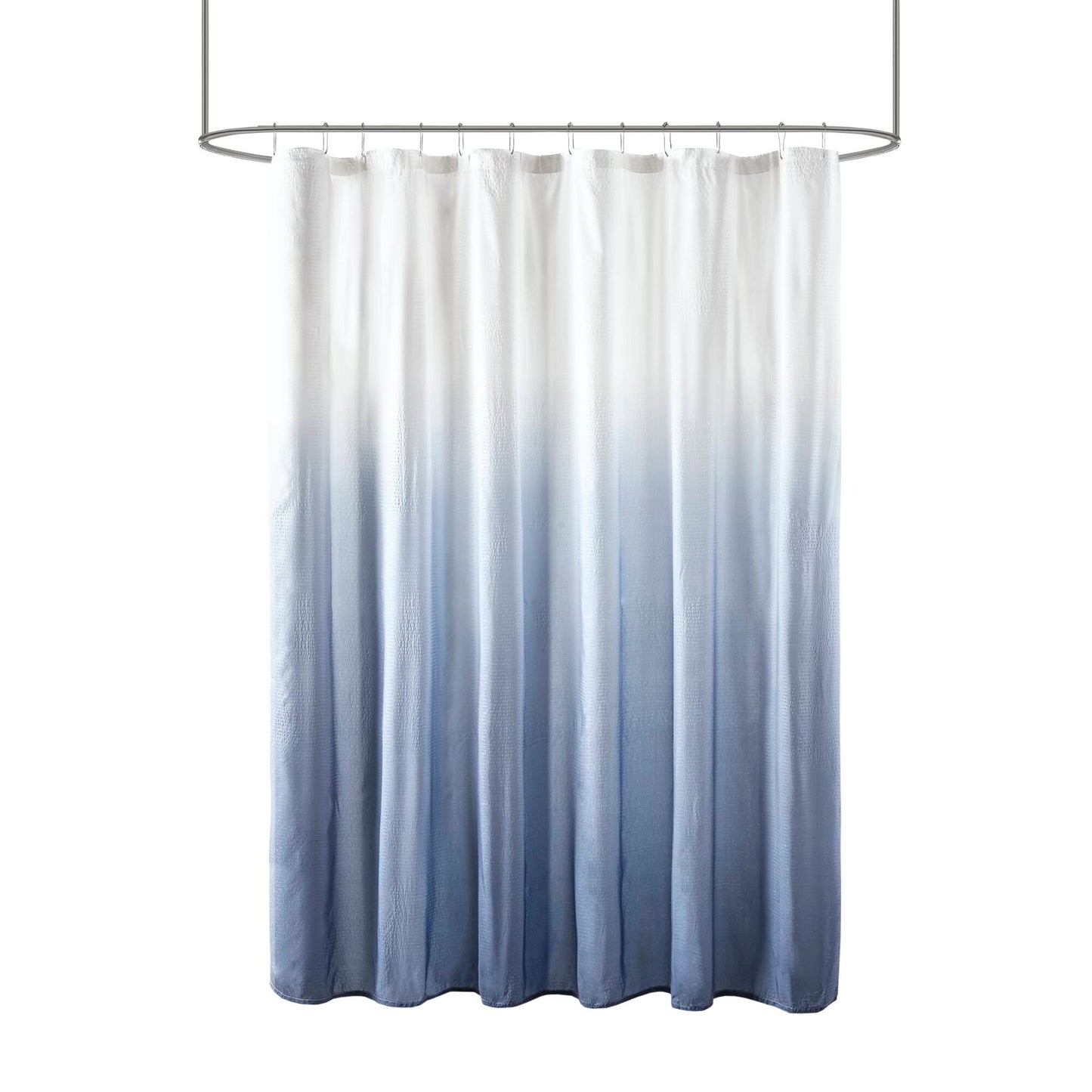 Ombre Printed Seersucker Shower Curtain