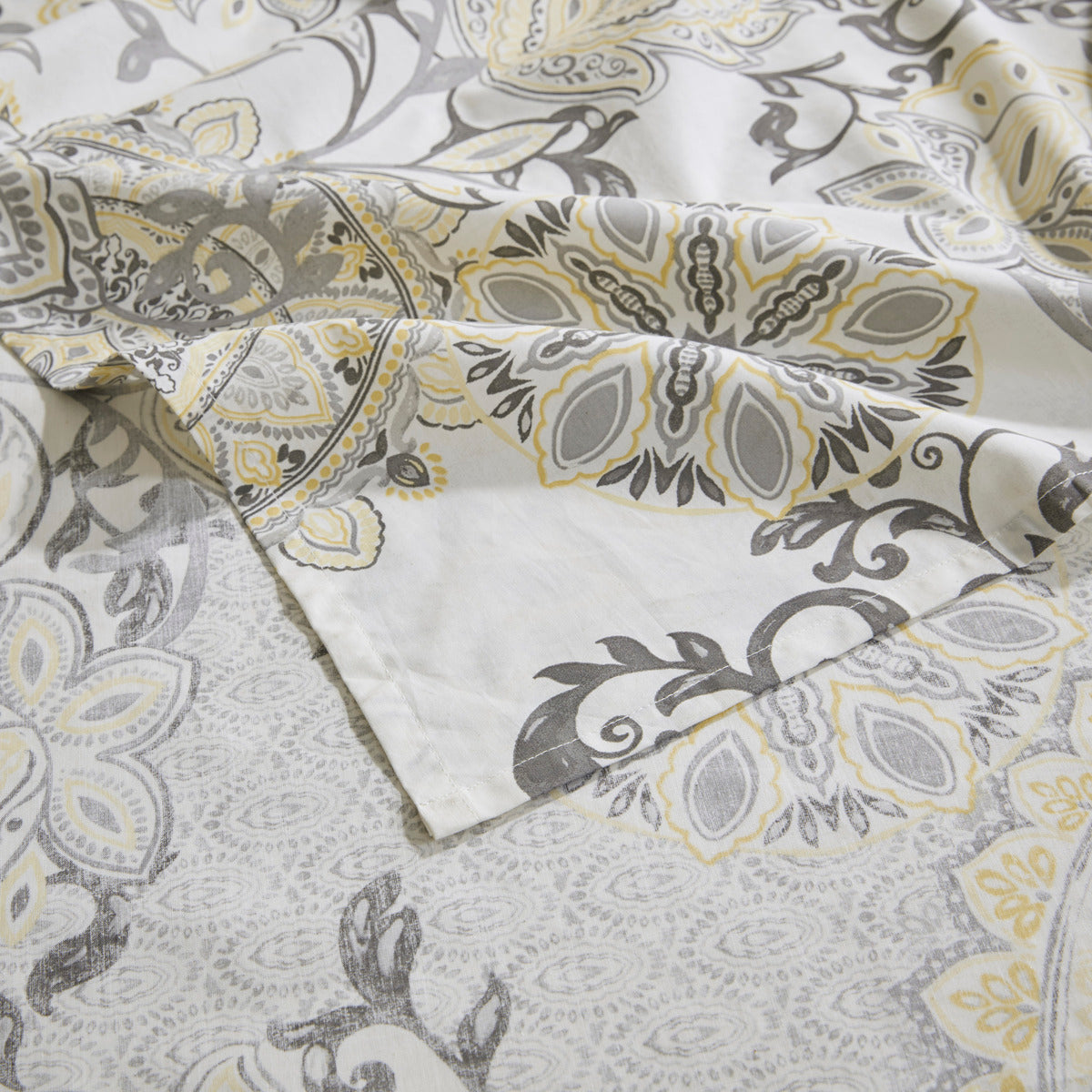 Shower Curtain Cotton Floral Shower Curtain Bohemian Bath Curtains Decor with 12 Button Holes