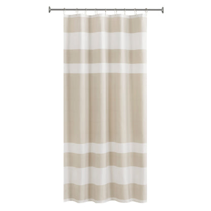 Modern Striped Shower Curtain with 3M Treatment