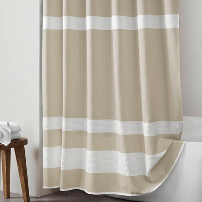 Modern Striped Shower Curtain with 3M Treatment