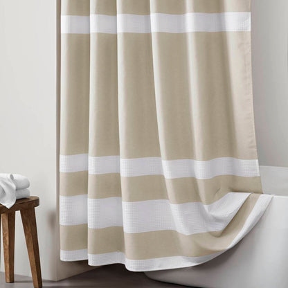 Modern Striped Shower Curtain with 3M Treatment