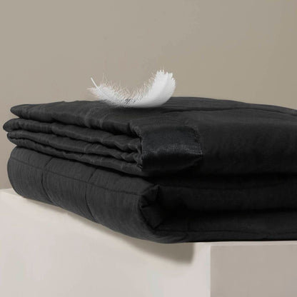 Lightweight Down Alternative Blanket with Satin Trim