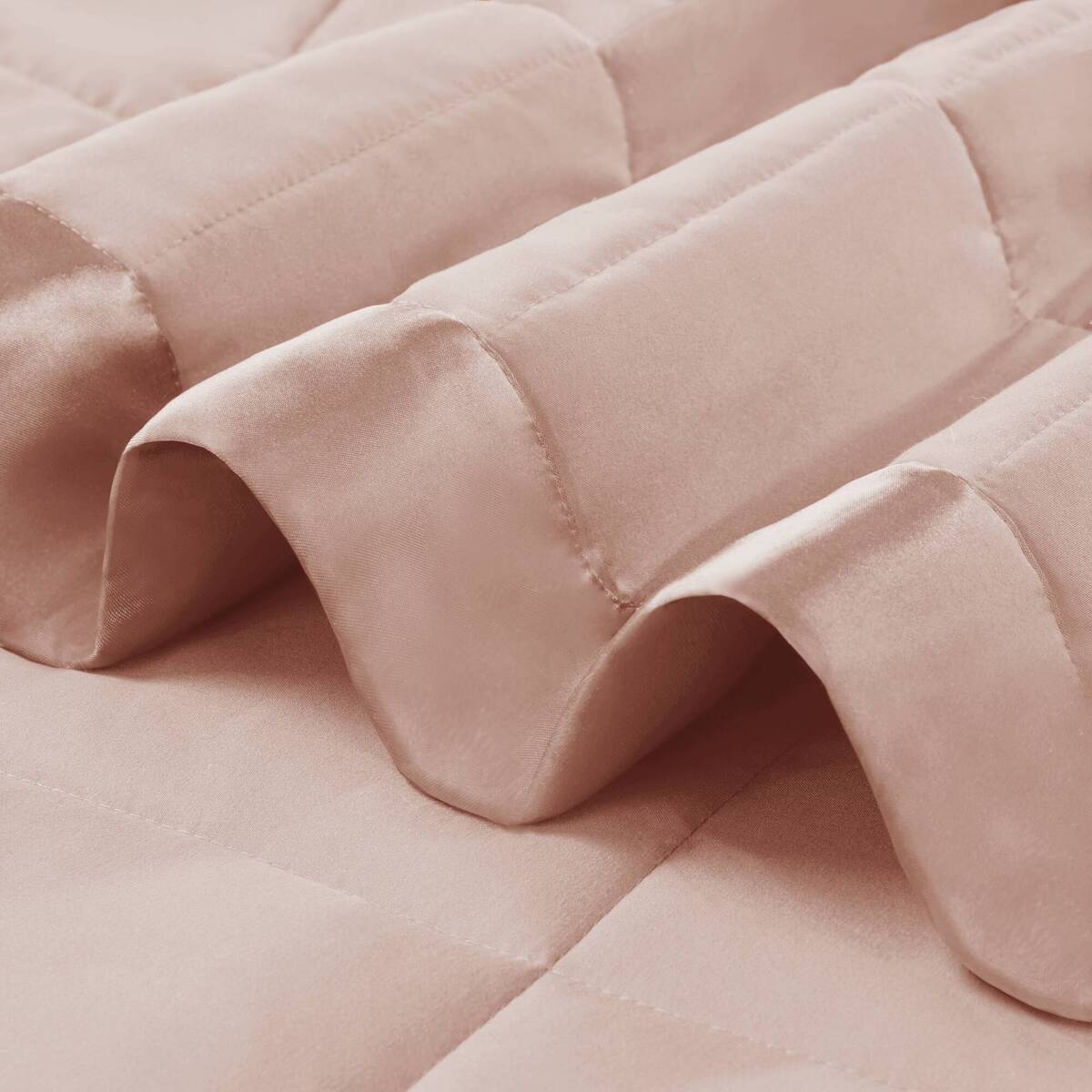 Lightweight Down Alternative Blanket with Satin Trim