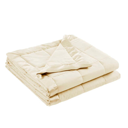 Lightweight Down Alternative Blanket with Satin Trim