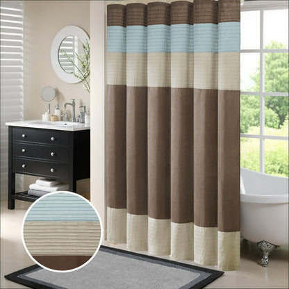 Faux Silk Shower Curtain