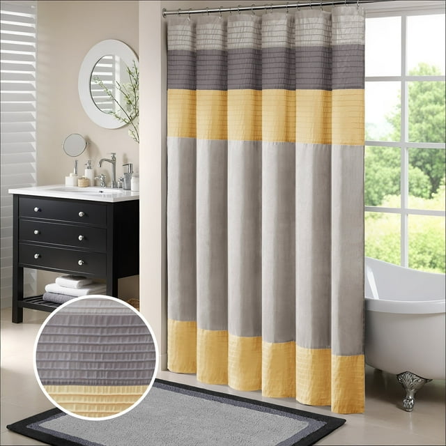Faux Silk Shower Curtain 72x72"