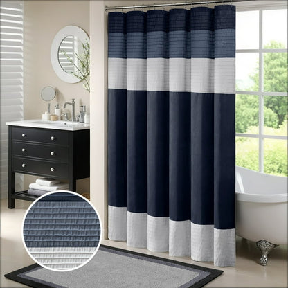 Faux Silk Shower Curtain 72x72"