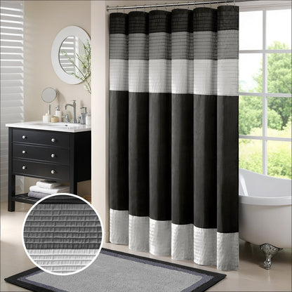 Faux Silk Shower Curtain 72x72"