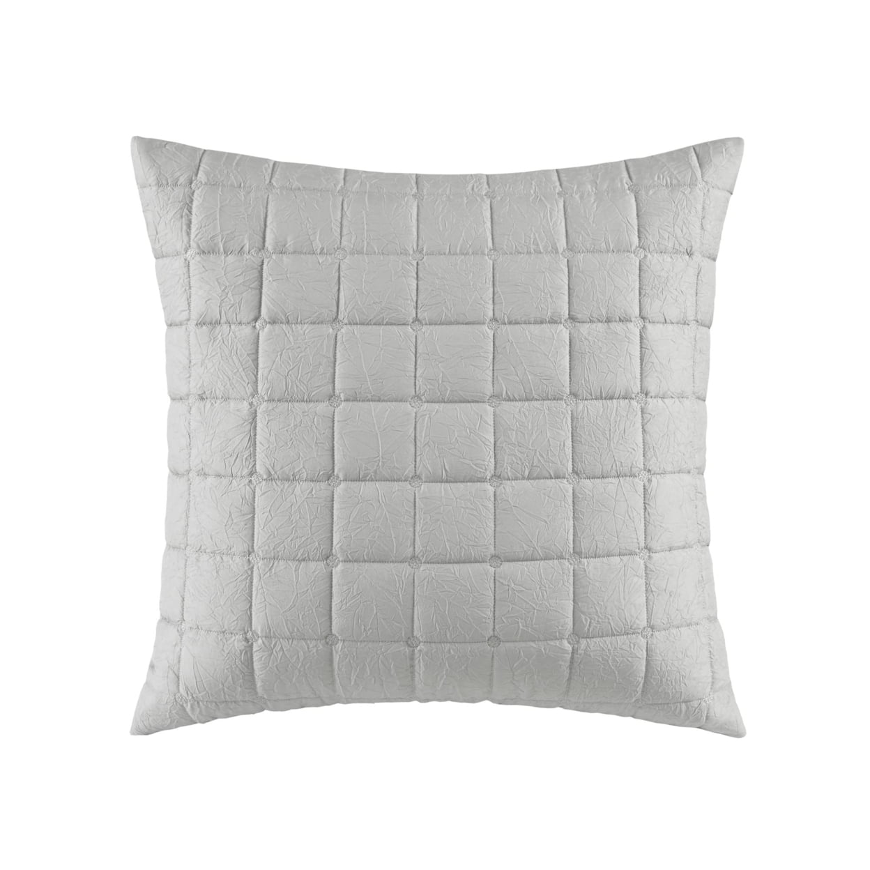 Single Quilted Euro Sham, Grey