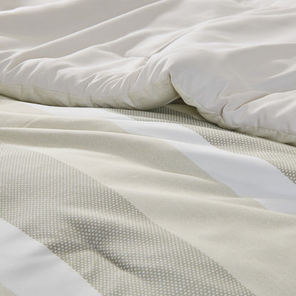 Blais Reversible Striped Comforter Bed Set