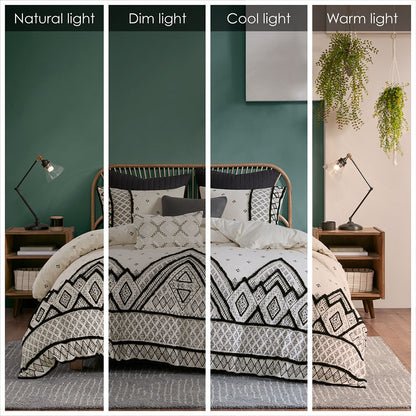 3 Piece Flax and Cotton Blended Duvet Cover Set