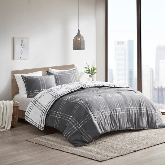 Plaid Reversible Comforter Set