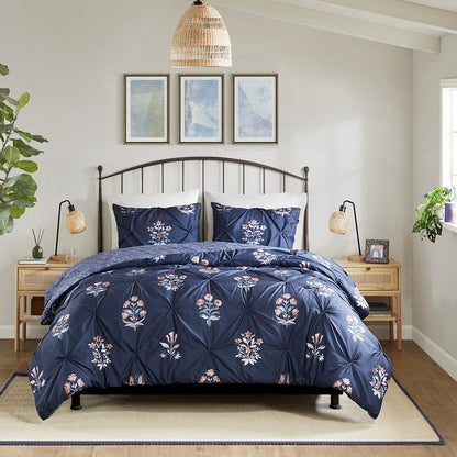 3 Piece Flax and Cotton Blended Duvet Cover Set