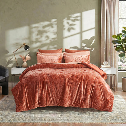 Velvet All-Season Bedding Comforter Set