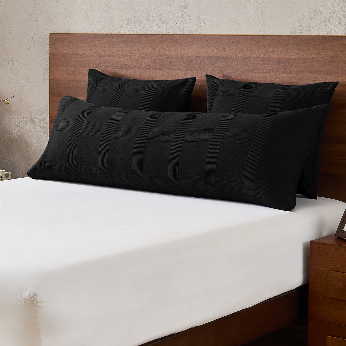 Striped Woven Bedding Comforter Set