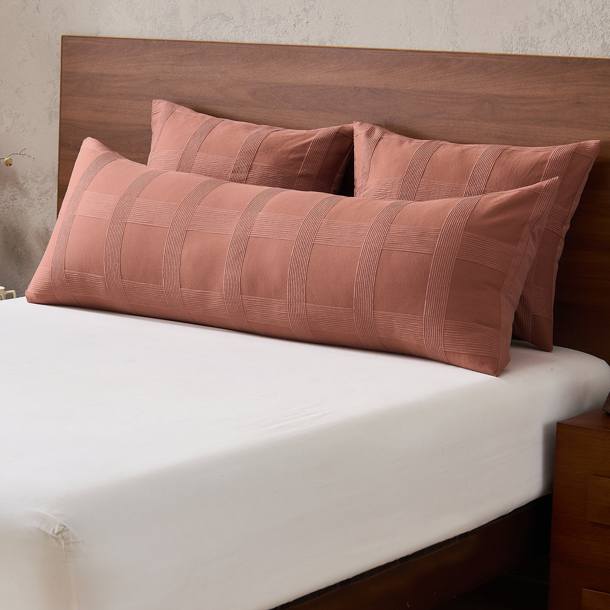 Striped Woven Bedding Comforter Set