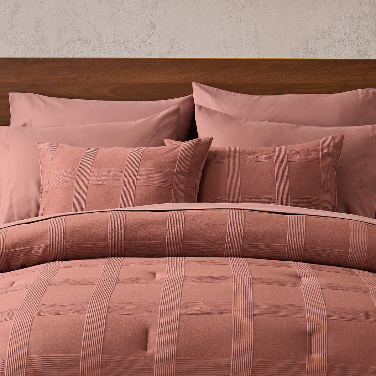 Striped Woven Bed in a Bag Comforter Set