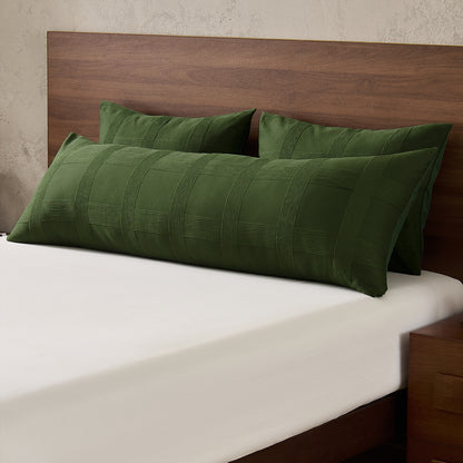 Striped Woven Bedding Comforter Set