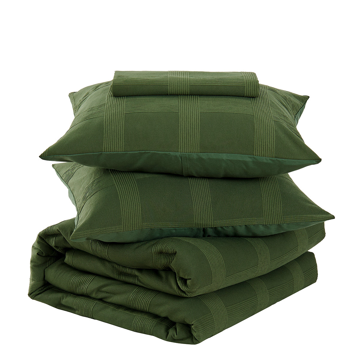 Striped Woven Bedding Comforter Set