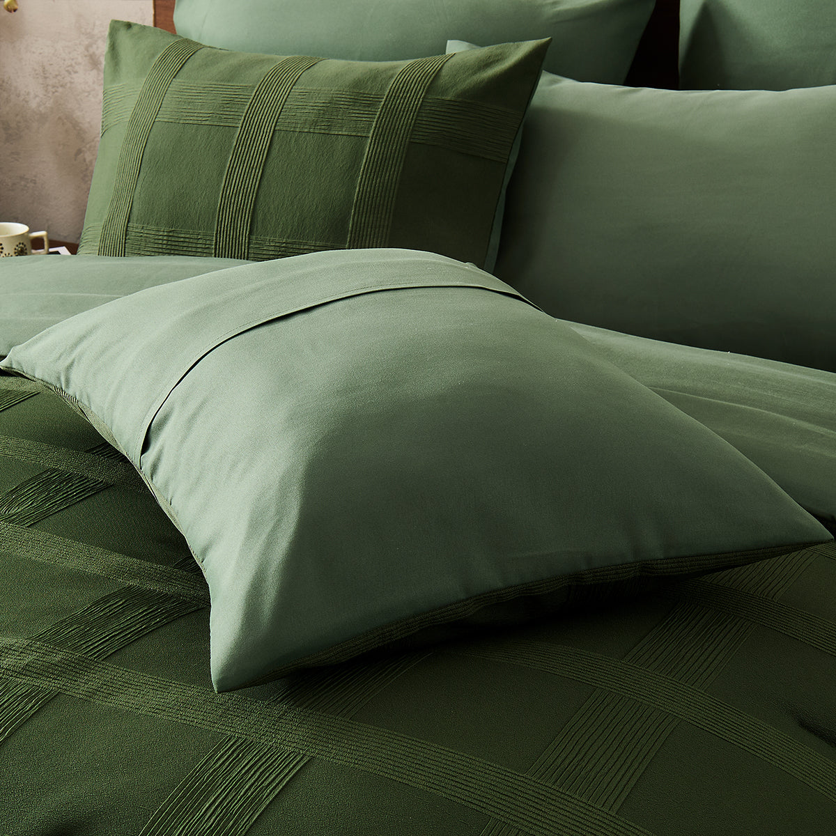 Striped Woven Bed in a Bag Comforter Set