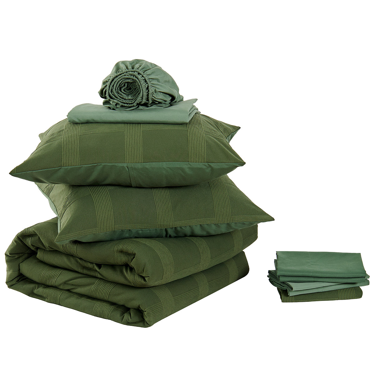 Striped Woven Bed in a Bag Comforter Set