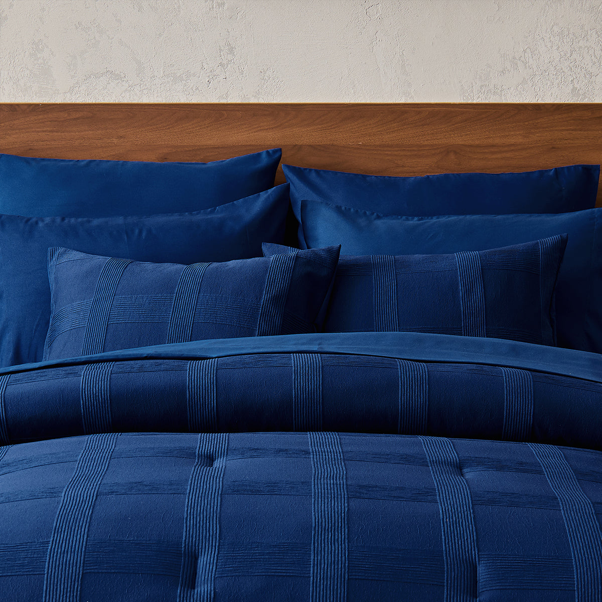 Striped Woven Bed in a Bag Comforter Set