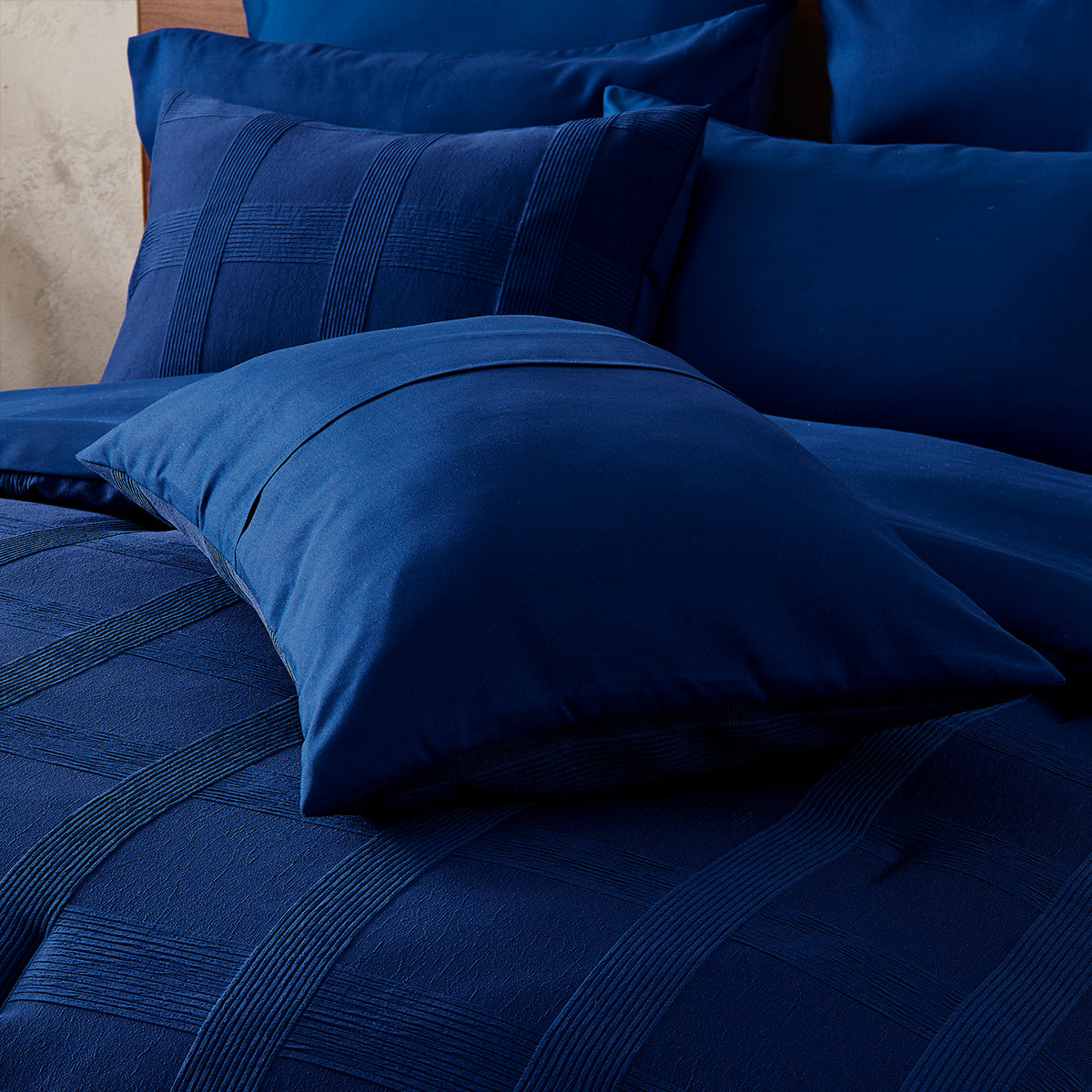 Striped Woven Bed in a Bag Comforter Set