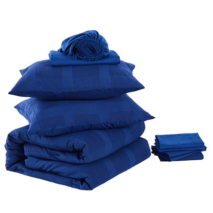 Striped Woven Bed in a Bag Comforter Set