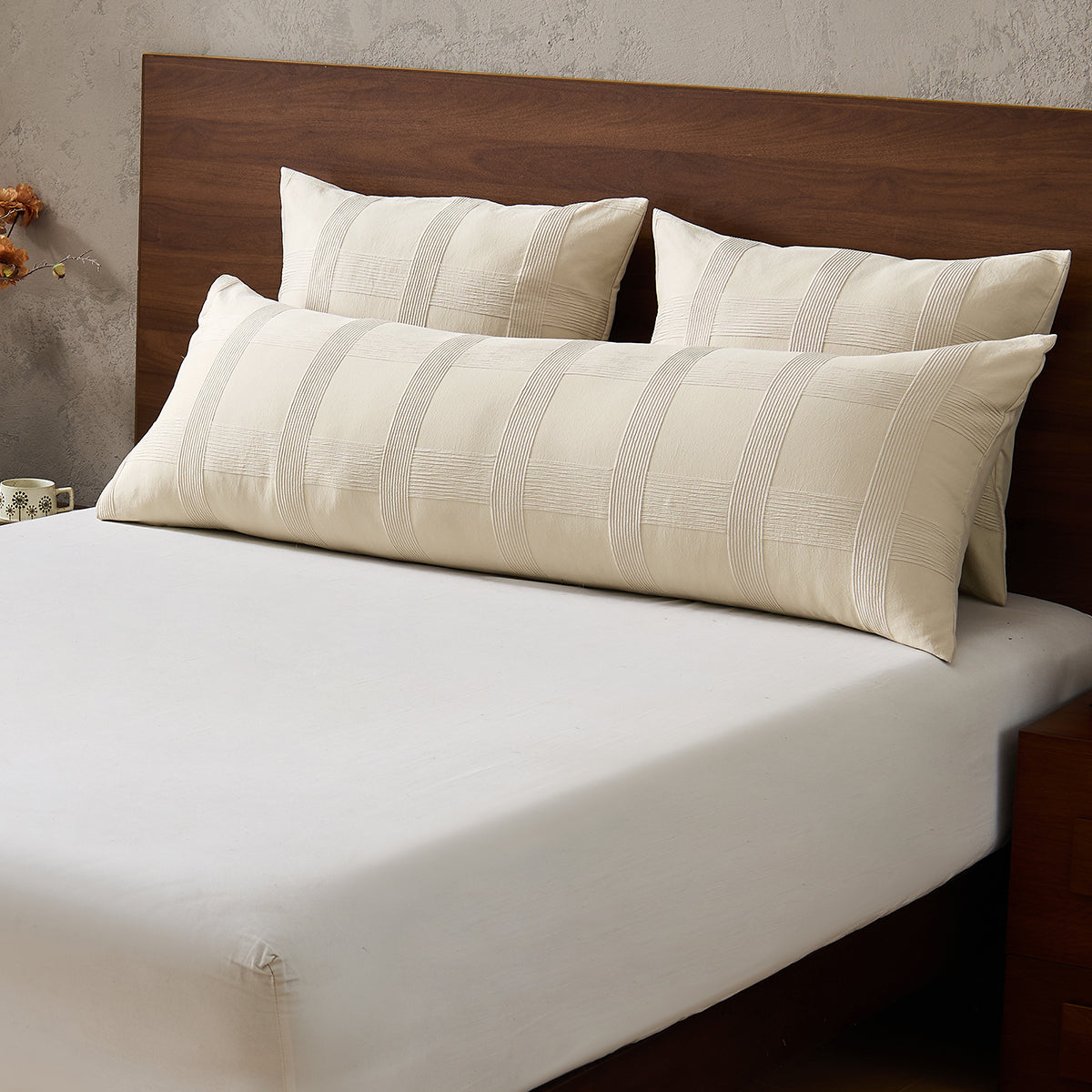 Striped Woven Bedding Comforter Set