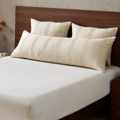 Striped Woven Bedding Comforter Set