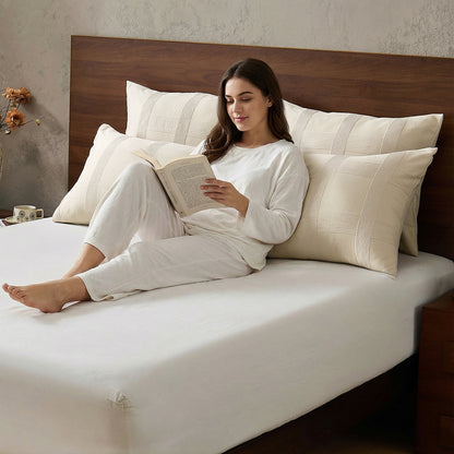 Striped Woven Bedding Comforter Set