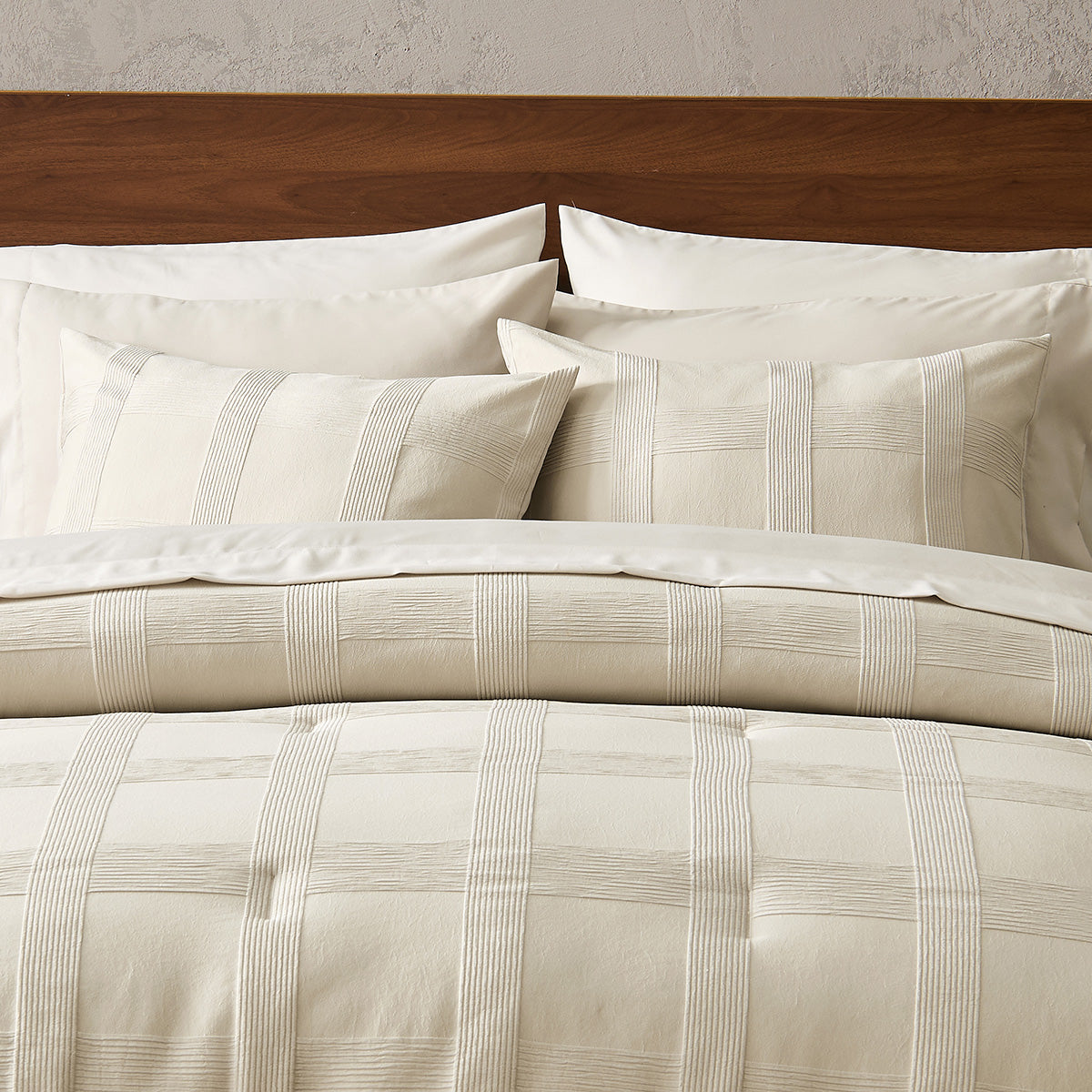 Striped Woven Bed in a Bag Comforter Set