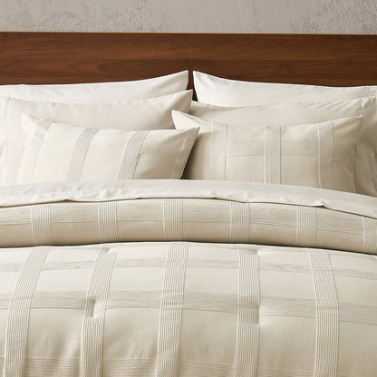 Striped Woven Bed in a Bag Comforter Set