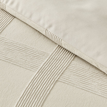 Striped Woven Bed in a Bag Comforter Set