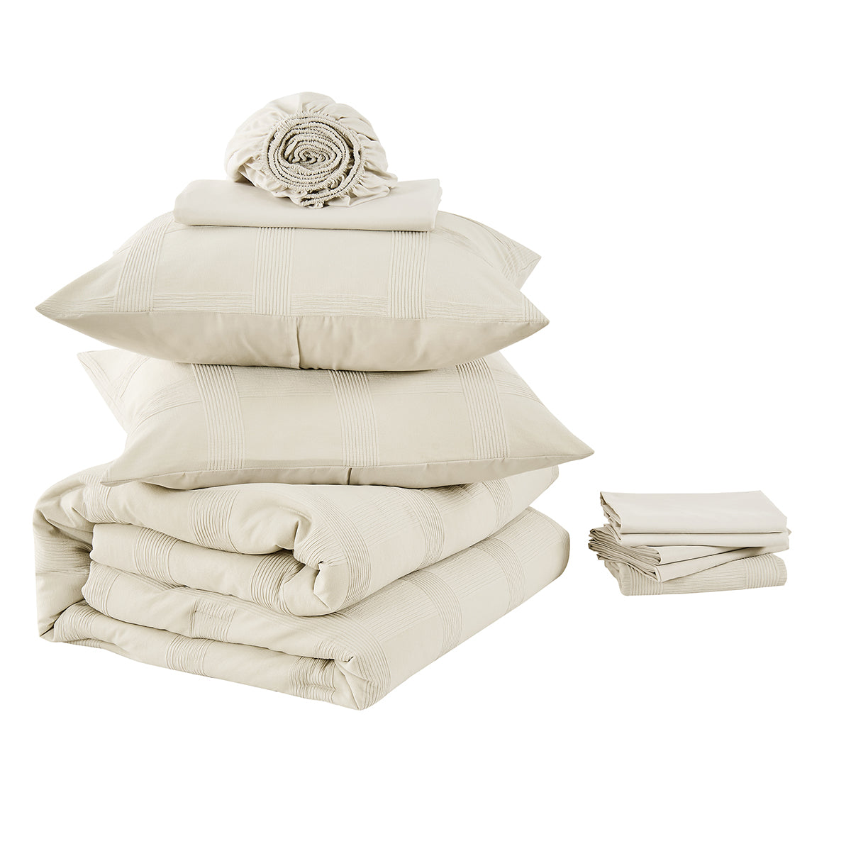 Striped Woven Bed in a Bag Comforter Set