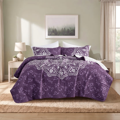 Elava Floral Medallion Quilt Mini Set