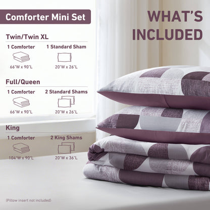 Round Geometric Print Comforter Mini Set