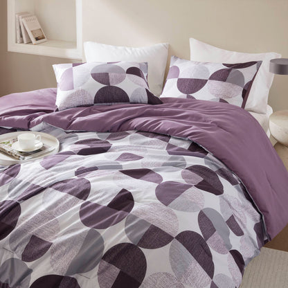 Round Geometric Print Comforter Mini Set