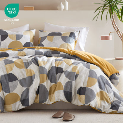 Round Geometric Print Comforter Mini Set
