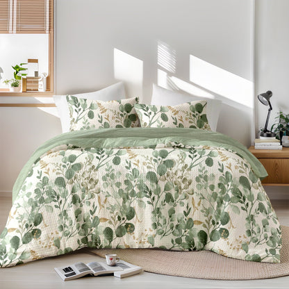 Reversible Floral Comforter Set for Dorm Bedding, Lightweight All Season Comforter Bed Set with Pillow Shams in Twin/Twin XL, Full/Queen, and King/Cal King